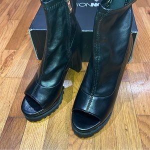 Comfortable Fashion Nova Peep Toe Ankle Boots